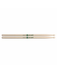 Promark TXR5BW Hickory 'The Natural' 5B Wood Tip Drumsticks