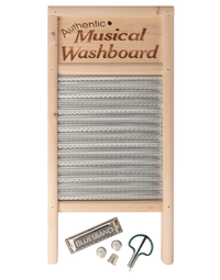 Trophy UE643 Jamboree Kit w/ Washboard, Thimbles, Jaw Harp & Harmonica