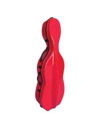 Vivo V703-44CR Polycarbonate Cello Case to suit 4/4 - Cherry Red
