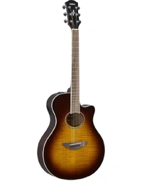 Yamaha APX600FM Flamed Maple Auditorium Acoustic Guitar w/ Pickup Tobacco Brown Sunburst