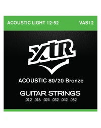 XTR 80/20 Bronze Acoustic Guitar Strings Light 12-52