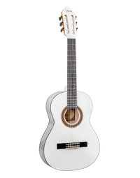 Valencia VC103 100 Series 3/4 Size Classical Nylon String Guitar White