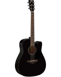 Yamaha FGX800C Solid Top Dreadnought Acoustic Guitar w/ Pickup Black