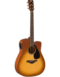 Yamaha FGX800C Solid Top Dreadnought Acoustic Guitar w/ Pickup Sand Burst