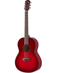 Yamaha CSF1M CRB Solid Top Modern Parlour Acoustic Guitar w/ Pickup Crimson Red Burst