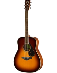 Yamaha FG820 BS Solid Top Dreadnought Acoustic Guitar Brown Sunburst