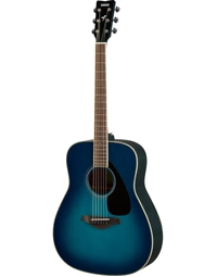 Yamaha FG820 SB Solid Top Dreadnought Acoustic Guitar Sunset Blue