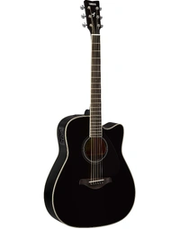 Yamaha FGX820C BL Solid Top Dreadnought Acoustic Guitar w/ Pickup Black