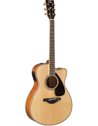 Yamaha FSX820C NT Solid Top Concert Acoustic Guitar w/ Pickup Natural