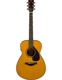 Yamaha MIJ FSX5 VN Red Label Solid Spruce / Mahogany Concert Acoustic Guitar w/ Pickup Gloss Natural