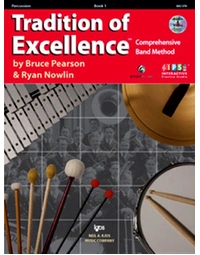 Tradition of Excellence Book 1Percussion Book / Online Audio