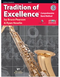 Tradition of Excellence Book 1 Tenor Saxophone Book / Online Audio