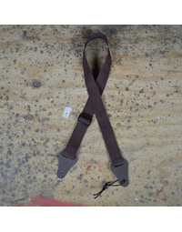 Colonial Leather Webbing Ukulele Strap - Brown