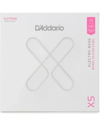 D'Addario XSB45130 XS Coated 5-String Long Scale Electric Bass Guitar Strings Regular Light 45-130