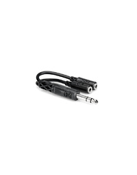 Hosa YMP234 Y Cable, 1/4" TRS to Dual 3.5mm TRSF