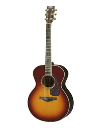 Yamaha LJ16 ARE BS Solid Engelmann / Rosewood Medium Jumbo Acoustic w/ Pickup Brown Sunburst