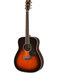 Yamaha FG830 TBS Solid Top Dreadnought Acoustic Guitar Tobacco Brown Sunburst