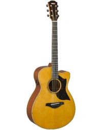 Yamaha AC3M ARE VN Solid Sitka / Mahogany Concert Acoustic Guitar w/ Pickup Vintage Natural