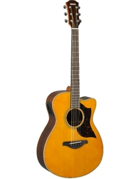 Yamaha AC1R VN Solid Top Concert Acoustic Guitar w/ Pickup Vintage Natural