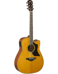 Yamaha A1M VN Solid Top Dreadnought Acoustic Guitar w/ Pickup Vintage Natural