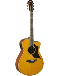 Yamaha AC1M VN Solid Top Concert Acoustic Guitar w/ Pickup Vintage Natural
