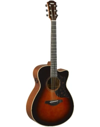 Yamaha AC3M ARE BS Solid Sitka / Mahogany Concert Acoustic Guitar w/ Pickup Brown Sunburst