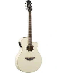 Yamaha APX600 Spruce Auditorium Acoustic Guitar w/ Pickup Vintage White