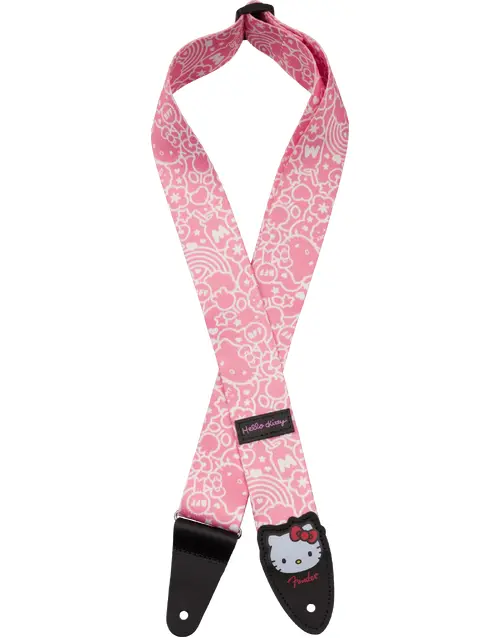 Fender x Hello Kitty Polyester Strap Pink