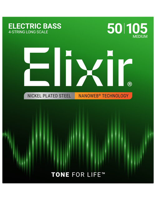 Elixir Bass Nanoweb NPS 4 String Medium 50-105 Strings - 14102