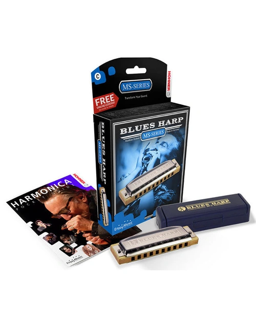 Hohner MS Series Blues Harp Harmonica Key of F