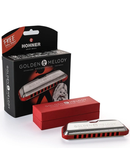 Hohner Progressive Series Golden Melody Harmonica Key of F