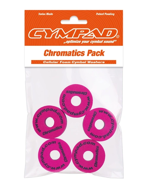 Cympad Chromatic Series Foam Cymbal Washers Crimson 5 Pack