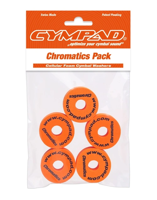 Cympad Chromatic Series Foam Cymbal Washers Orange 5 Pack