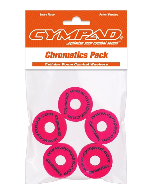 Cympad Chromatic Series Foam Cymbal Washers Red 5 Pack