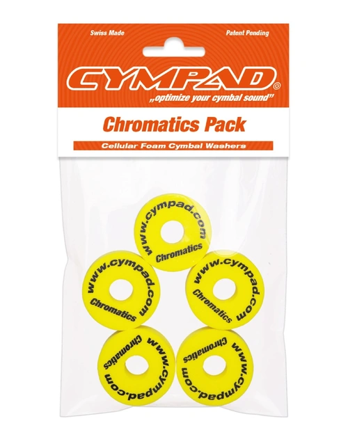 Cympad Chromatic Series Foam Cymbal Washers Yellow 5 Pack