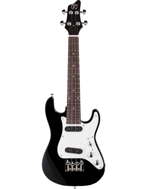 Vorson ST Style Solid Body Electric Tenor Ukulele Black